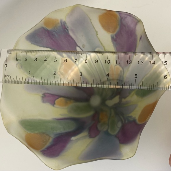 Vintage Rueven Nouveau Art Glass Pedestal Bowl - Picture 11 of 11